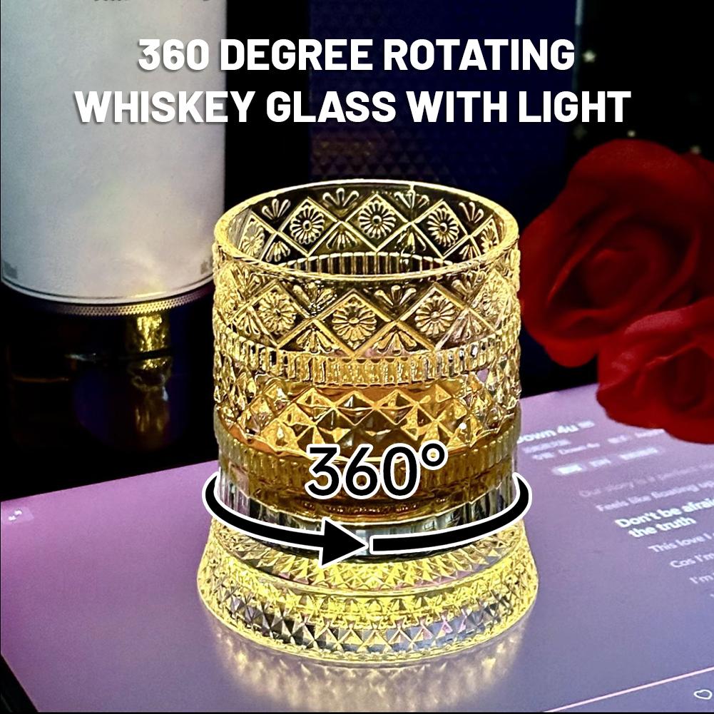 Wine Beer The Whiskey - 회전하는 위스키 잔, 독창적인 크리스탈 맥주잔,
