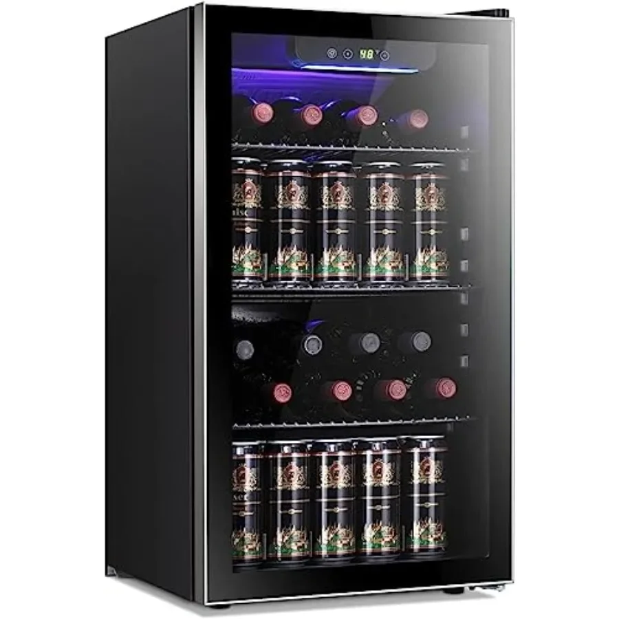 Wine Beer Fridge Cabinet - 26병 130캔 와인 쿨러/캐비닛 음료 냉장고