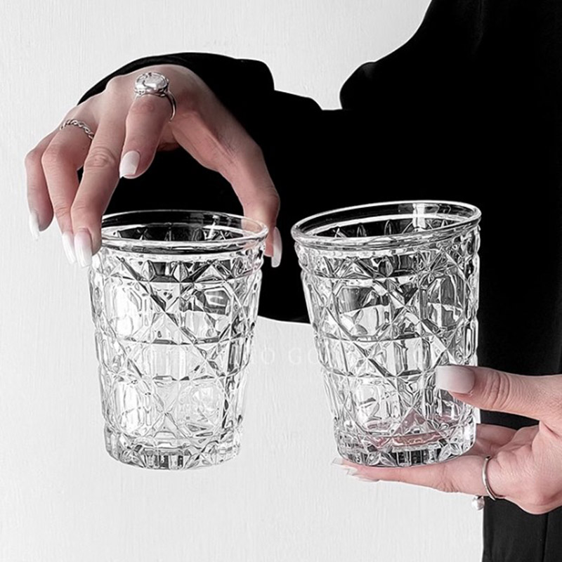 빈티지 다이아몬드 패턴 서양 와인 잔, 차가운 음료수  - Wine Beer The Whiskey 리뷰 및 가격