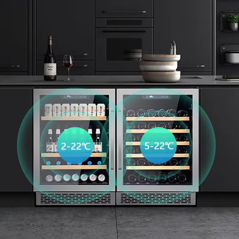 48병 와인 냉장고, 이중 유리문 맥주 쿨러 냉장고,  - Wine Beer Fridge Cabinet 리뷰 및 가격