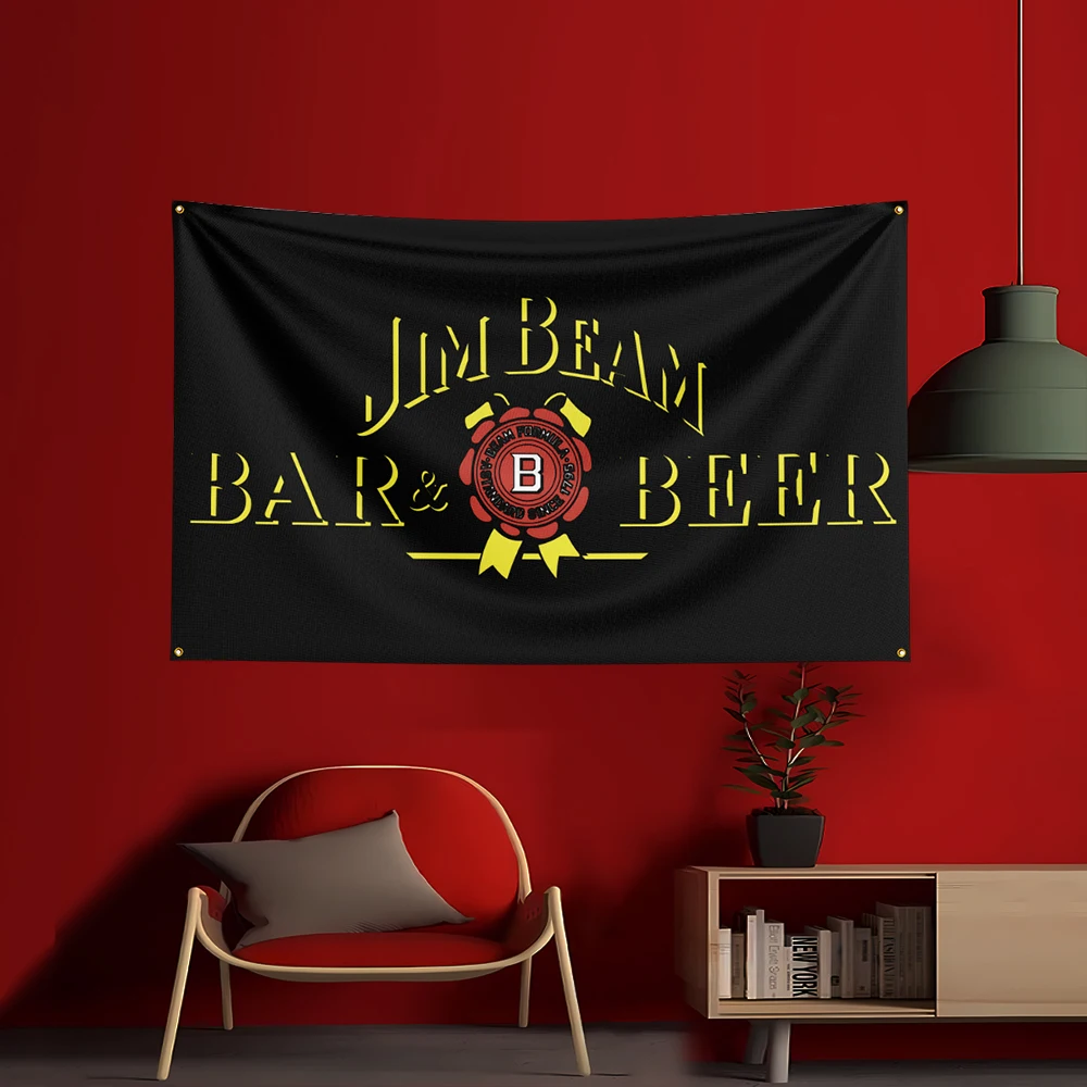 90X150CM 위스키-J-짐 빔스 플래그 폴리에스터  - Wine Beer Rum 리뷰 및 가격